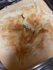 Plant-based peach cobbler